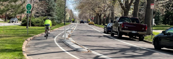 bike lane turn street marking
